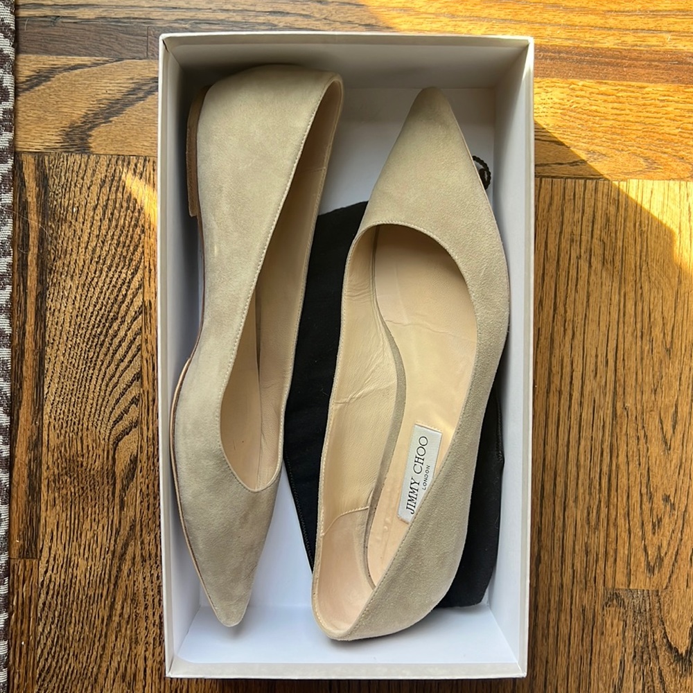 Jimmy Choo Romy Flat Size 42 / 11 Chai Suede